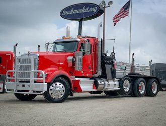 2015 KENWORTH W900L TRI AXLE HYDRAULIC WINCH TRUCK 444645
