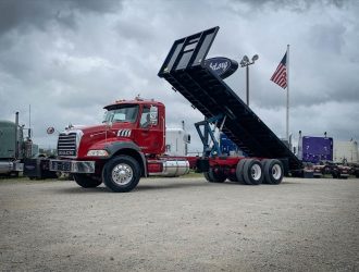 2007 MACK CTP713B FLATBED DUMP TRUCK 001206