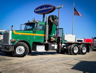 2006 PETERBILT 378 KNUCKLE BOOM FLATBED TRUCK 646577