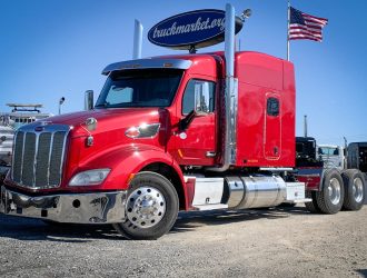 2007 PETERBILT 378 KNUCKLE BOOM FLATBED TRUCK 664229